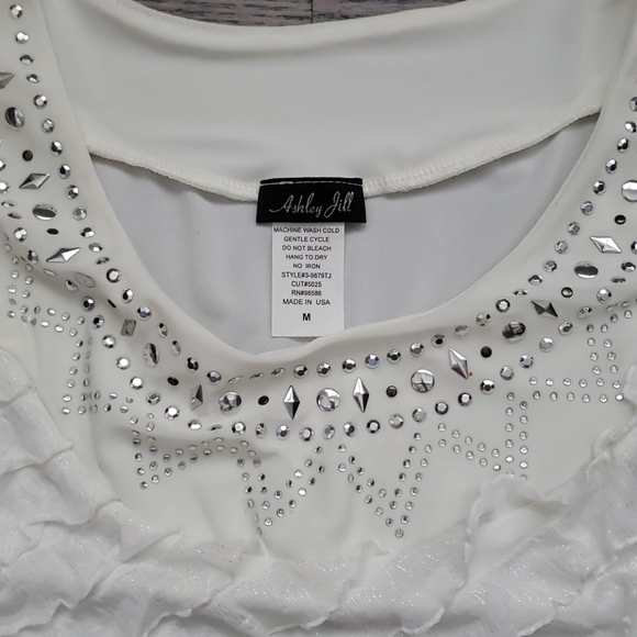 White Ruffle Tank - Picture 2 of 7